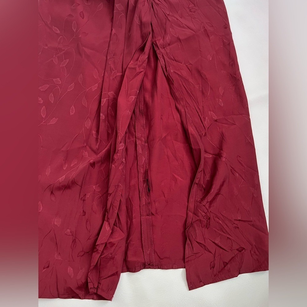 Sabina Musayev Aster Skirt in Garnet Burgundy Medium Feminine Whimsigoth Luxe - Picture 8 of 11